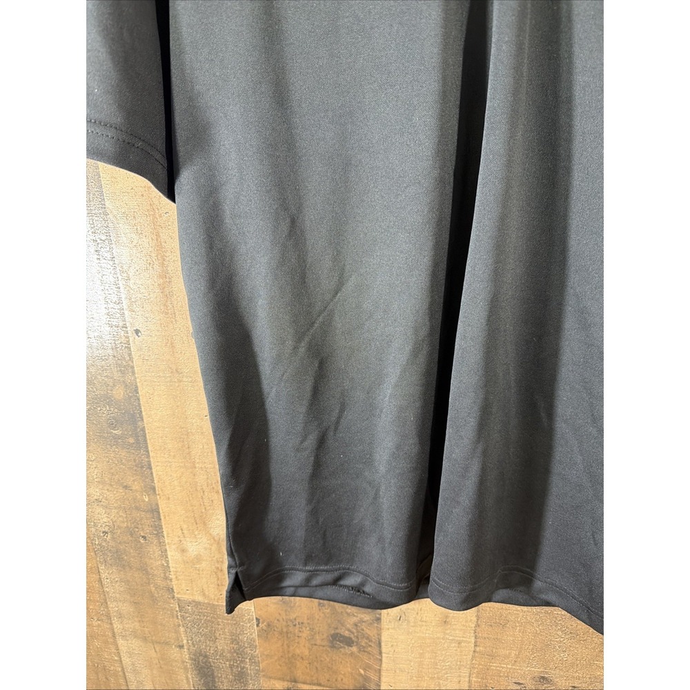 Champion Short Sleeve Polo‎ Shirt Men's Size  Large Black Button Collar - Picture 4 of 16
